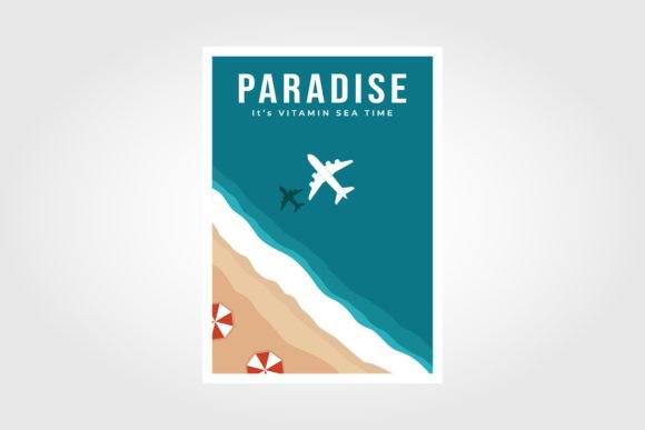 Download Beach Poster. Top View Overhead Seaside. - Overhead Collection